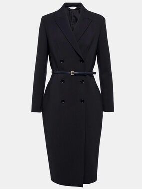 MaxMara Black Labeled Coat with Branded Tag